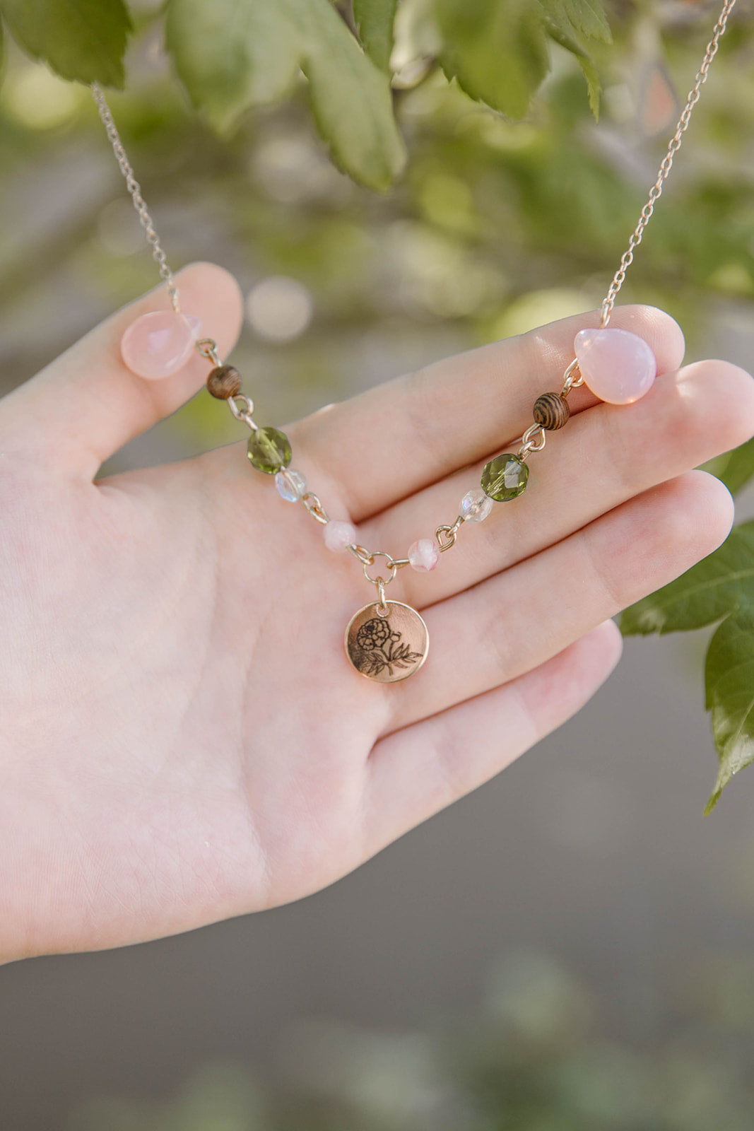 Memories of Peonies Necklace